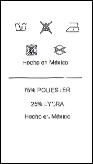 Etiqueta modelo 01