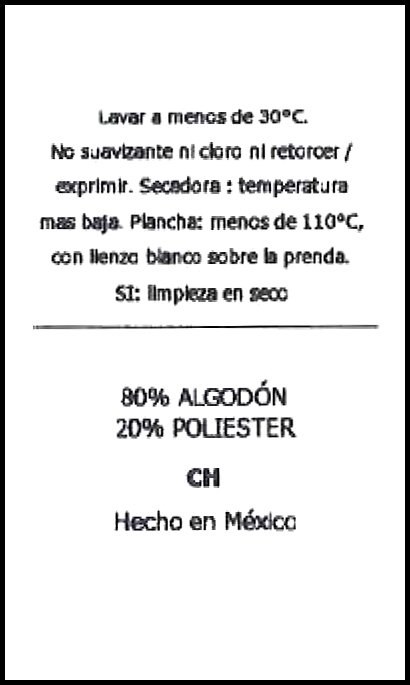 Etiqueta modelo 04
